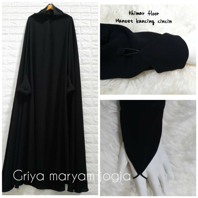 Khimar Floor Kancing