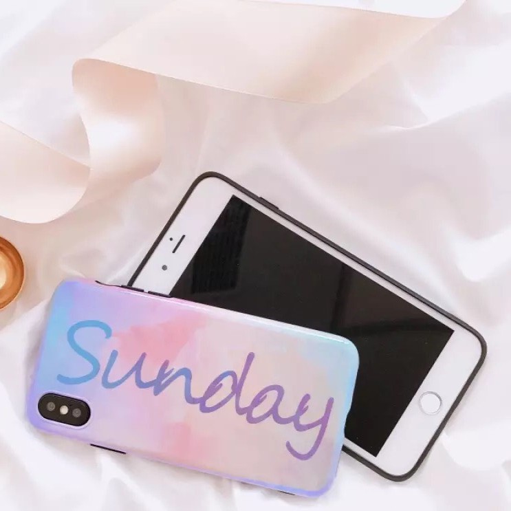 Premium Sunday Glossy case iphone 6 / 6s / 6 plus / 6s plus / 7 / 8 / 7 plus / 8 plus / X / Xs