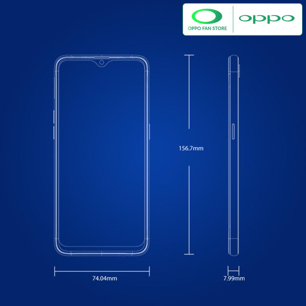 OPPO F9 Smartphone Twilight BLUE 4GB /  64GB Garansi Resmi OPPO INDONESIA