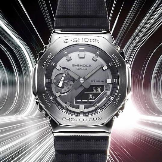 RECOMENDED JAM TANGAN PRIA G-SHOCK CASIO GA-2100 ORI BM DUAL TIME FREE FULL SET