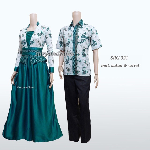 COUPLE GAMIS CANTIK TERBARU Sarimbit Batik Murah Muslim Modern Terusan Long Dress Hijab Muslimah 321