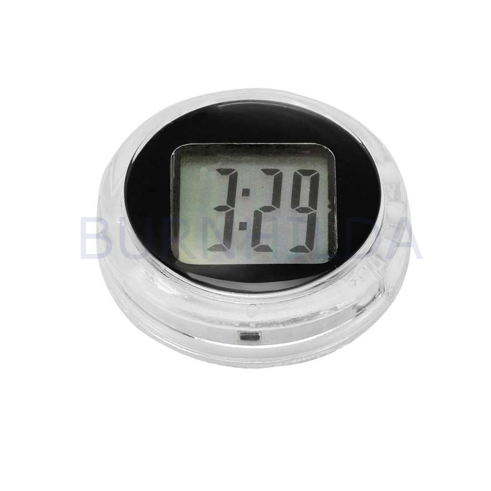 Jam Motor Digital mini Watch Stick-on Clock accesoris motor mobil burnhilda