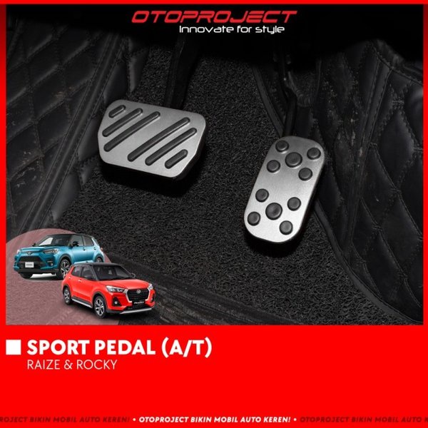 Pedal Gas Mobil Raize Rocky 2021 2022 Cover A/T Sport