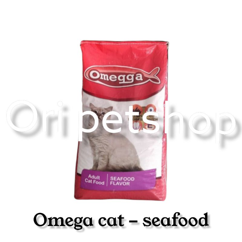 Grab Gojek Only makanan kucing omega seafood 20 kg/omegga 20 kg