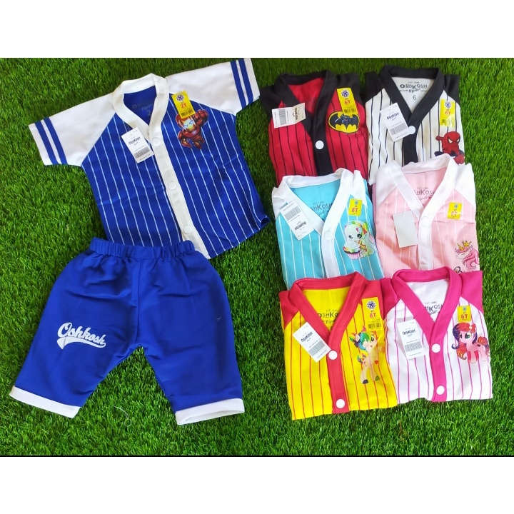 Setelan Baseball Anak  Baju anak unisex Setelan Murah Anak Usia 1-5 Tahun