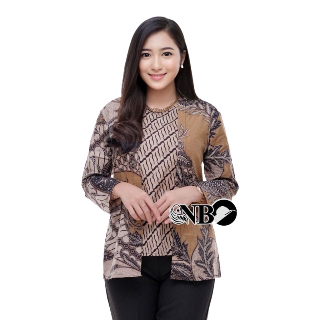 tey-17 Batik wanita ASJ SA HRB026 Kenongo Kemeja Tosca Pendek bubutan.store 2022