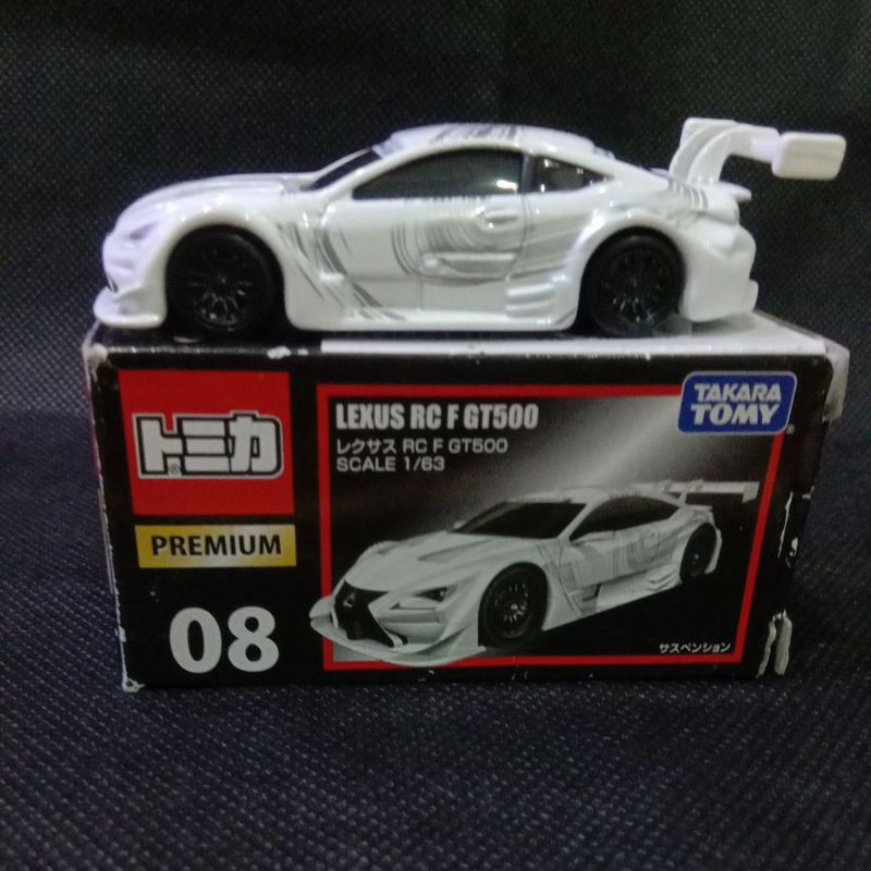 Tomica Premium Lexus RC F GT500 No 08 Lexus Racing toyota Scale 1/63 JDM Takara Tomy