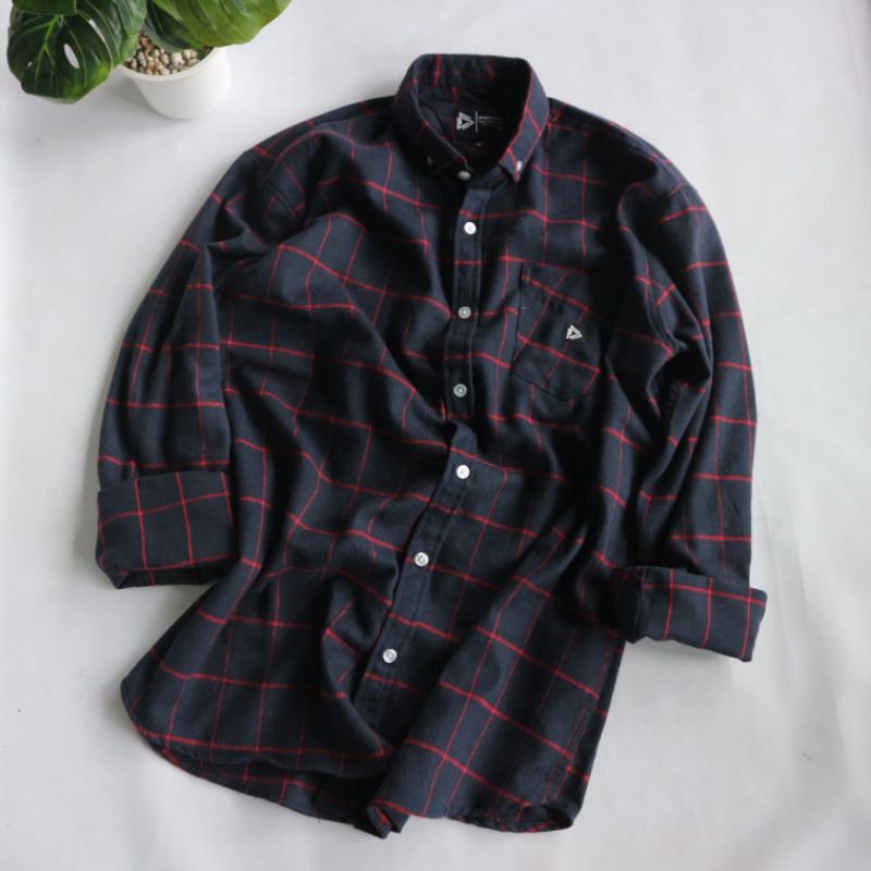 kemeja flanel distro lengan panjang motif kotak