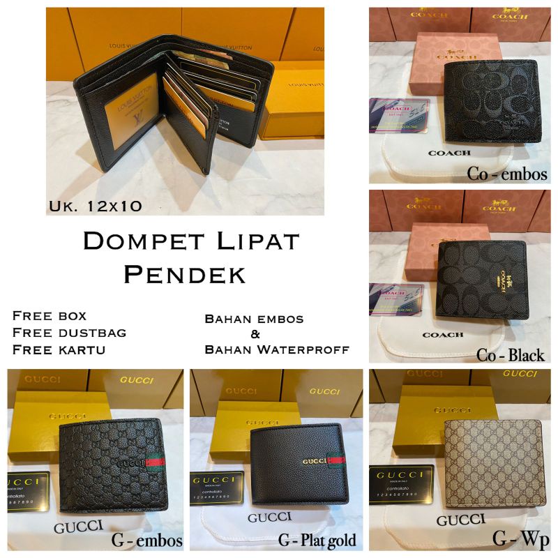 DOMPET LIPAT/DOMPET MINI COACH/DOMPET UANG PRIA WANITA SEMI SUPER IMPORT