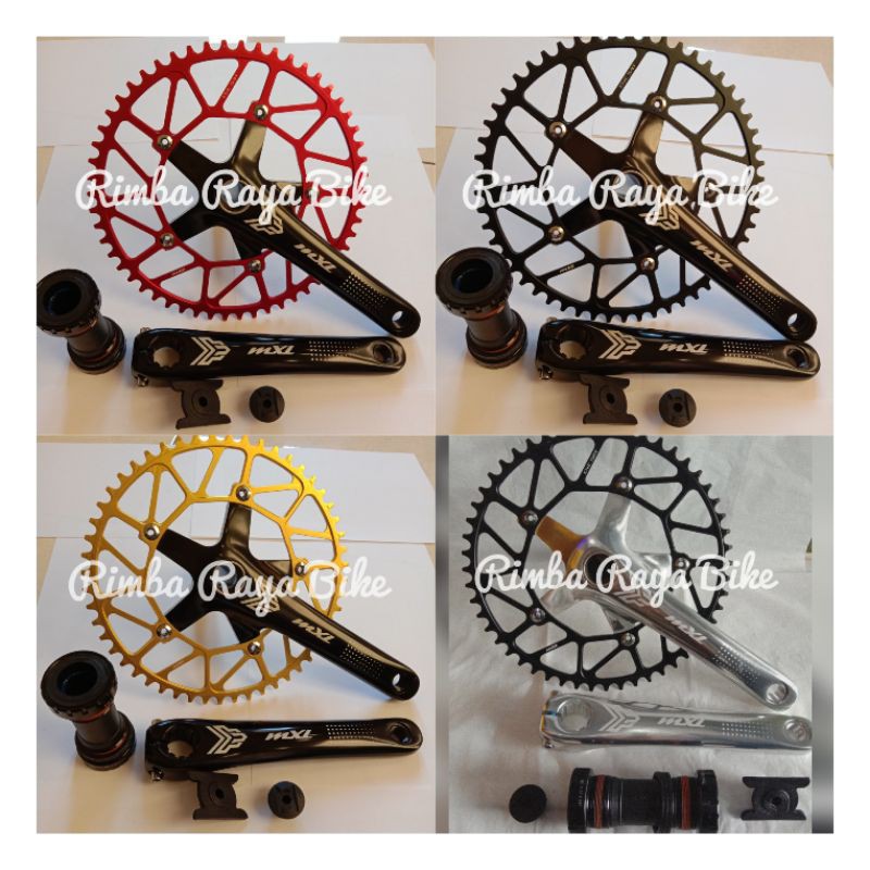 Crank Hollowtech Single Chainring MXL