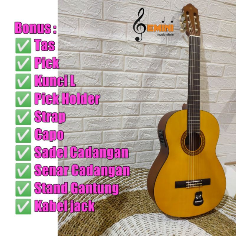 Gitar Classic Yamaha C315 C 315 Original Elektrik Fishman