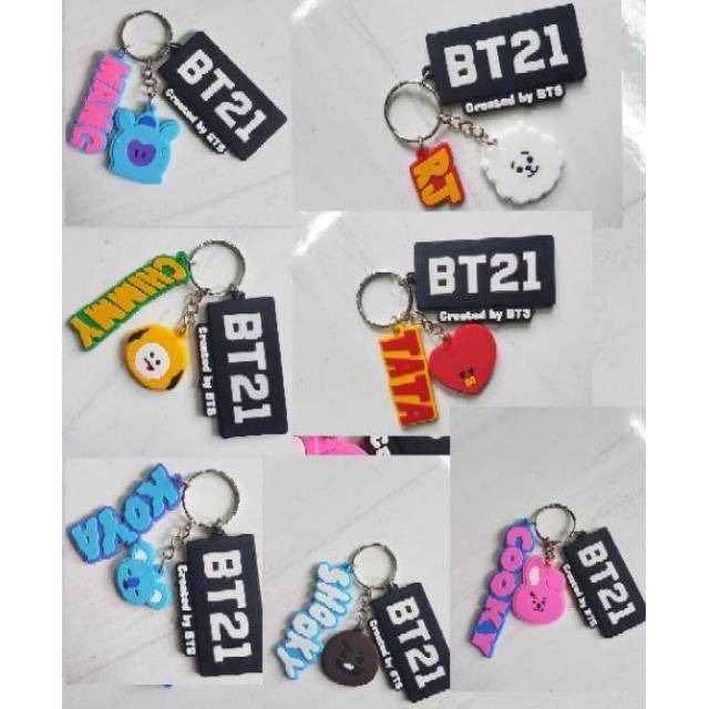 gantungan kunci keychin kpop bt21 karakter bangtan boys bts