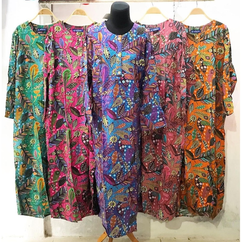 Daster kencana ungu lengan panjang