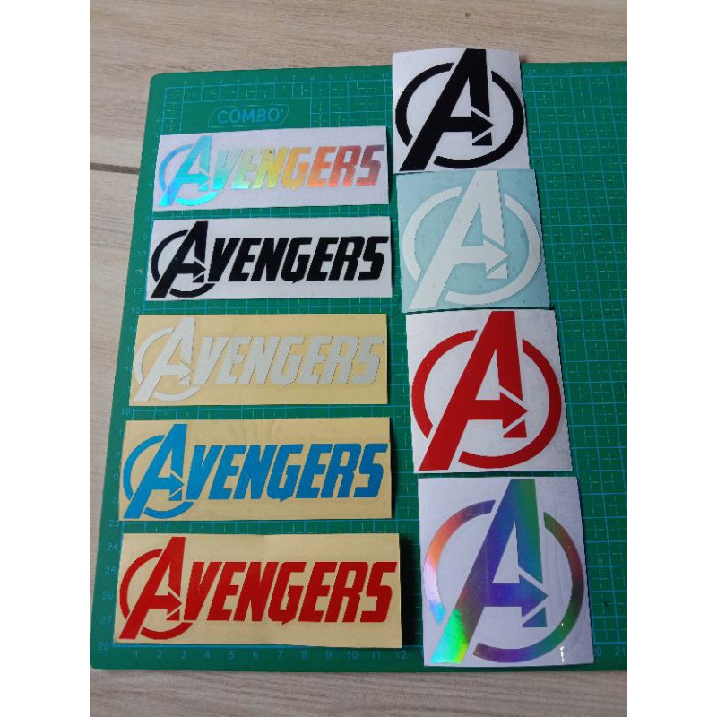 

sticker avaengers tulisan & logo