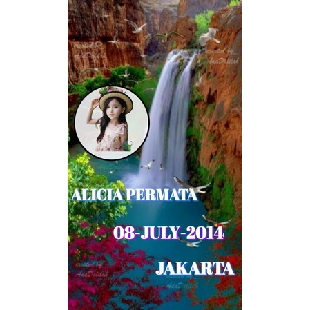 

Sticker photo sekalian nama,photo, dan tanggal lahir anda 0010