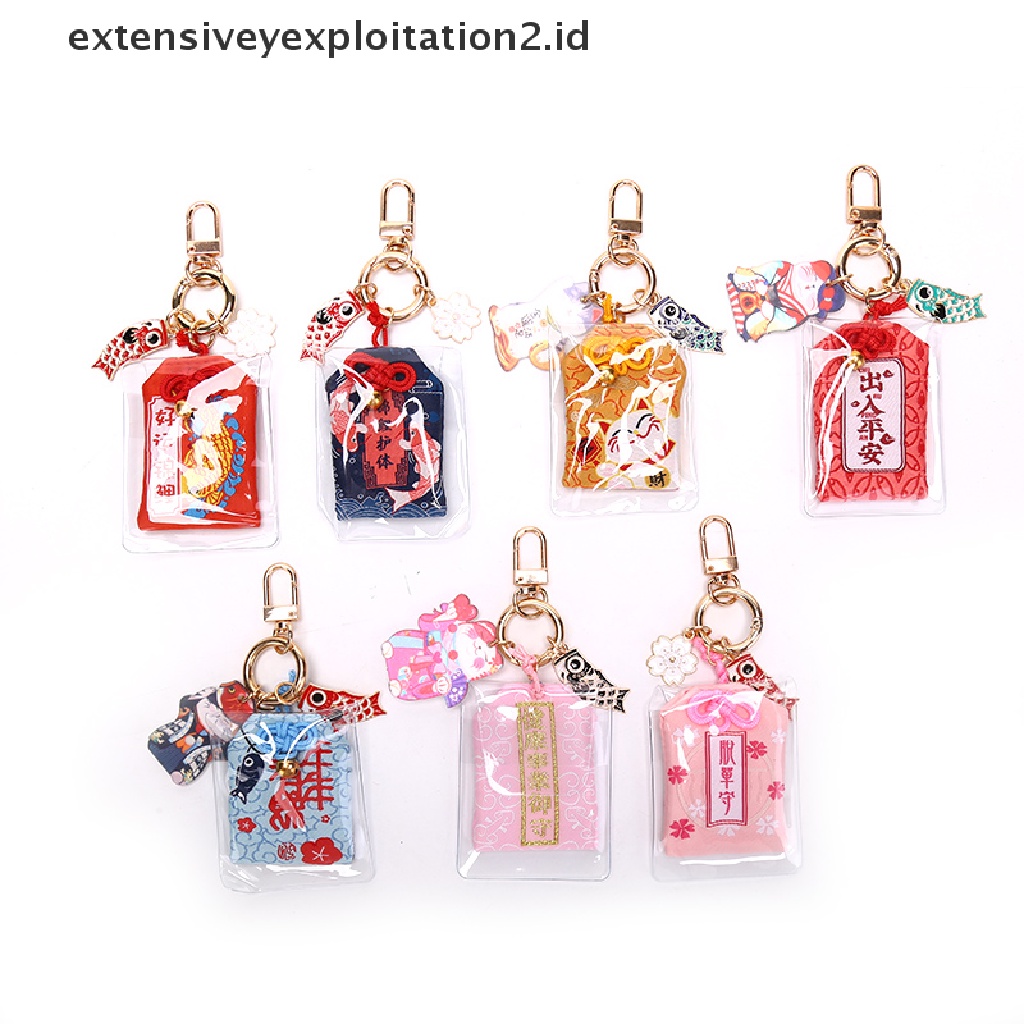 Id 1pc Gantungan Kunci Omamori Maneki Neko Dispel Misfortune Keberuntungan Untuk Hadiah