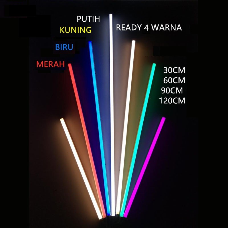 Lampu LED Neon Lampu Panjang Putih Lampu TL T5 4W 8W 12W 4 8 12 W Watt 30 60 90 Cm Murah