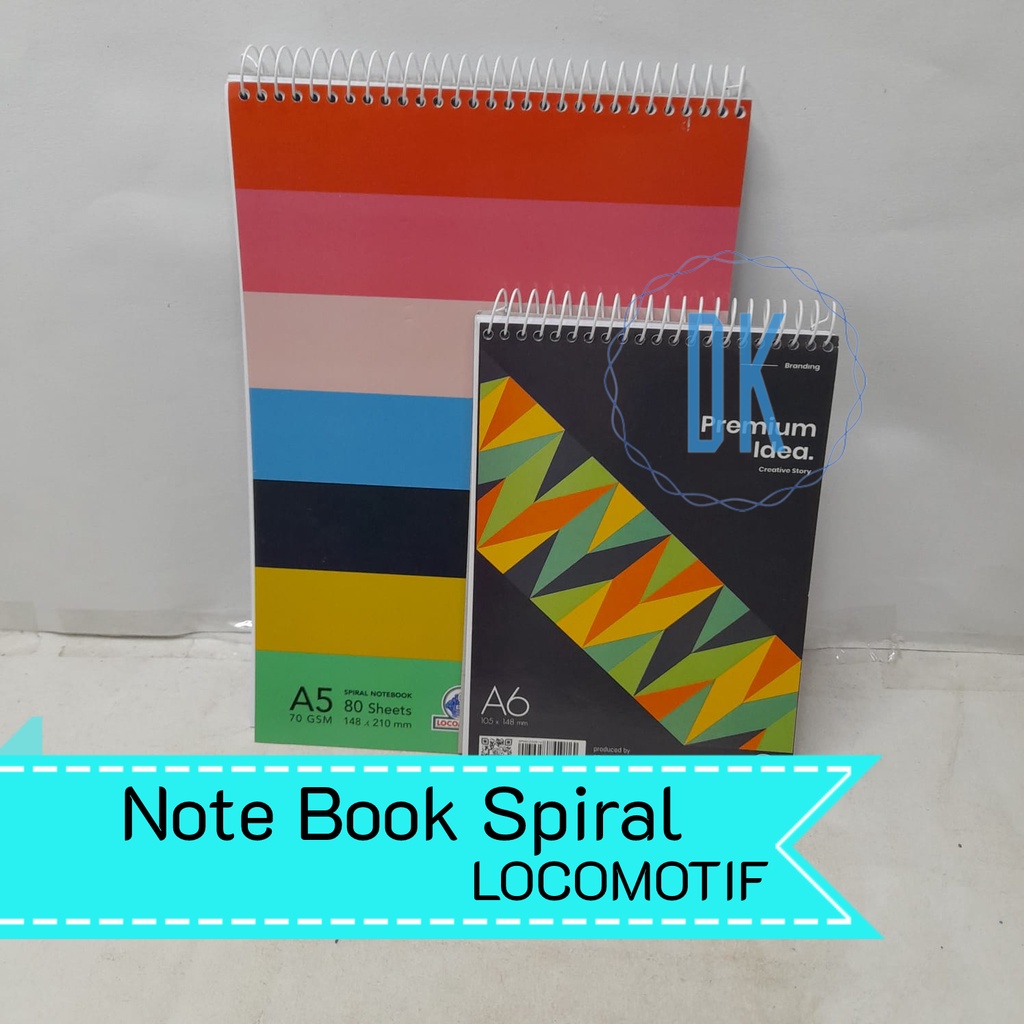 

LOCOMOTIF Notebook Spiral Buku Tulis Memo Catatan Portrait