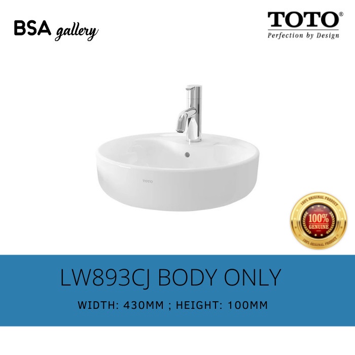 WASTAFEL TOTO OMNI NEW LW893CJ / WASHTAFEL MEJA TOTO 893 OMNI ORI