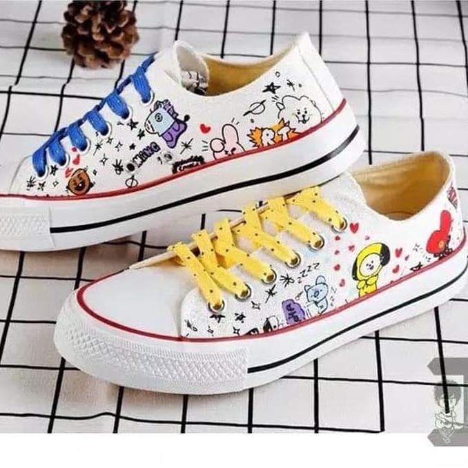 

Ready# Sepatu Lukis Bts Logo