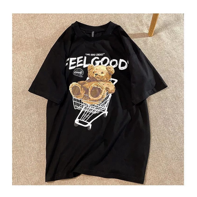 BISA COD// baju oversize terbaru baju FEELGOOD keren size L,XL baju terlaris bisa buat cowo/cewe fashion kekinian - covid fahion