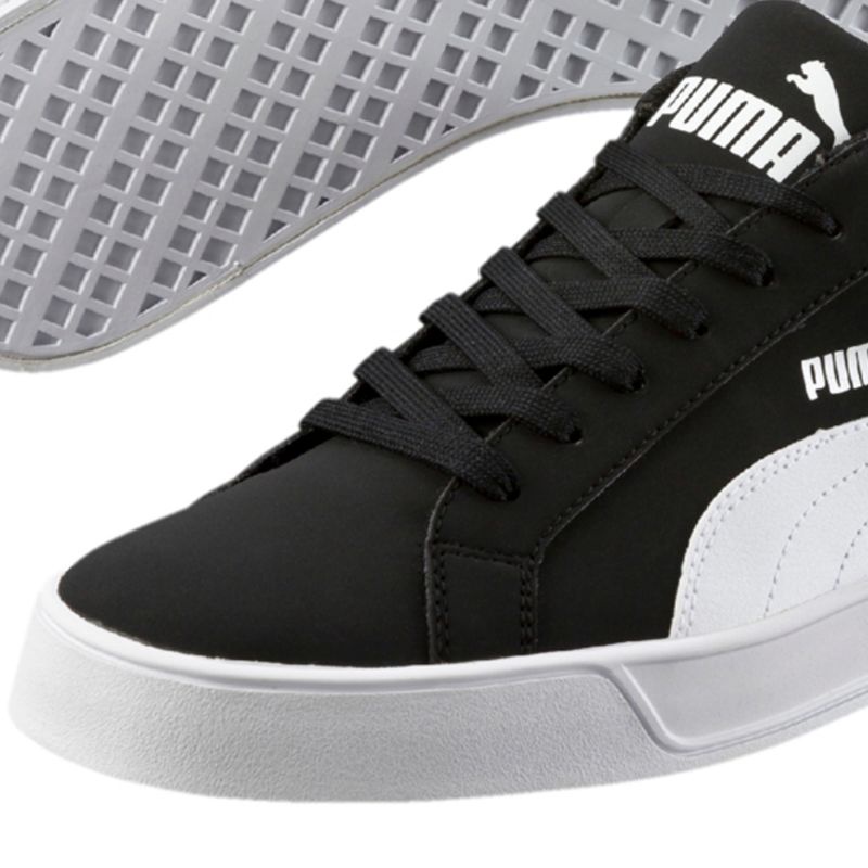 puma smash trainers black