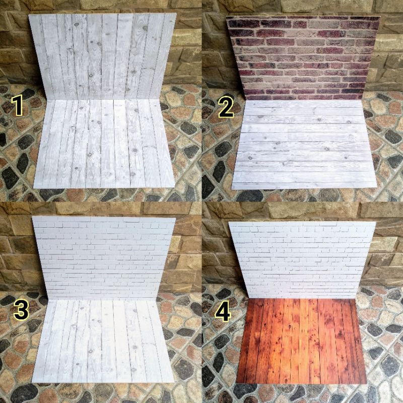 

Background Photografi Hardcover Lipat 48 x 32 cm Alas Latar Foto A3 + Laminating + Papan