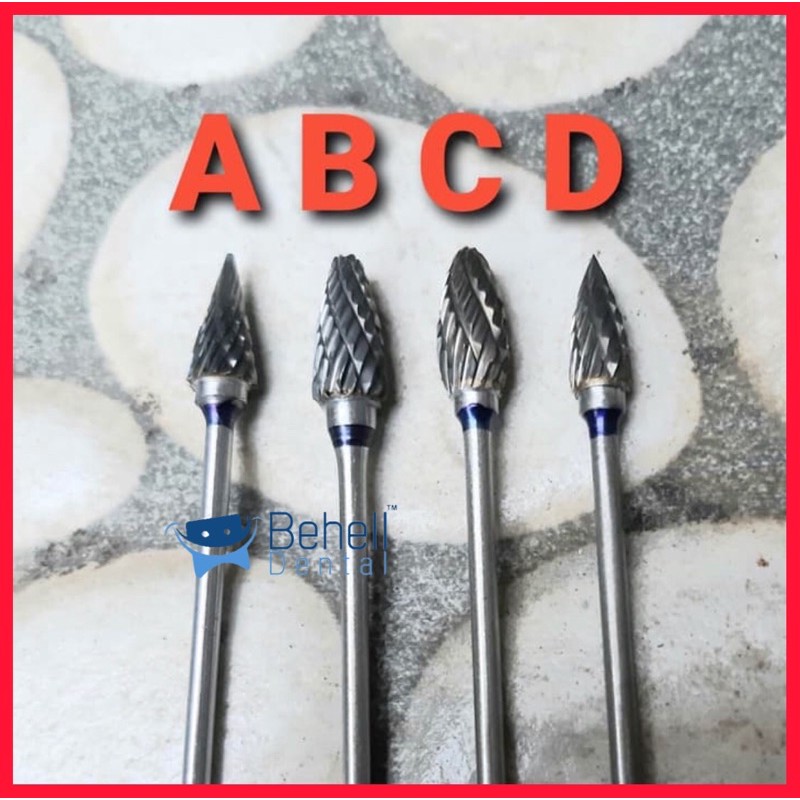 carbide bur belimbing bur acrylic untuk gigi palsu