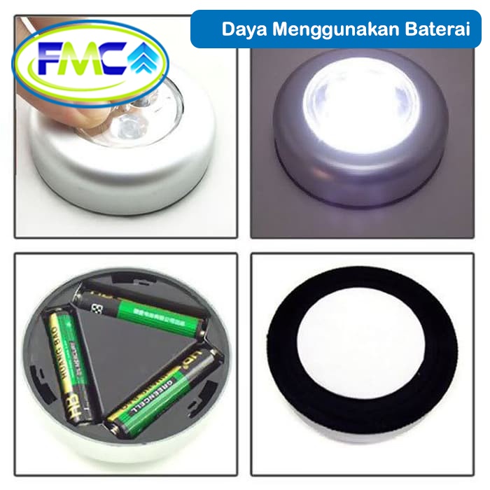 Lampu Darurat Emergency LED Tempel Stick and Click  Praktis Murah Multifungsi Serbaguna