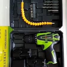 Bor Cordless Nankai Besar 12V Double Battrey