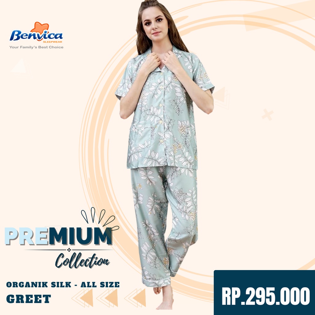 BAJU TIDUR CELANA PANJANG KATUN ORGANIK GREET