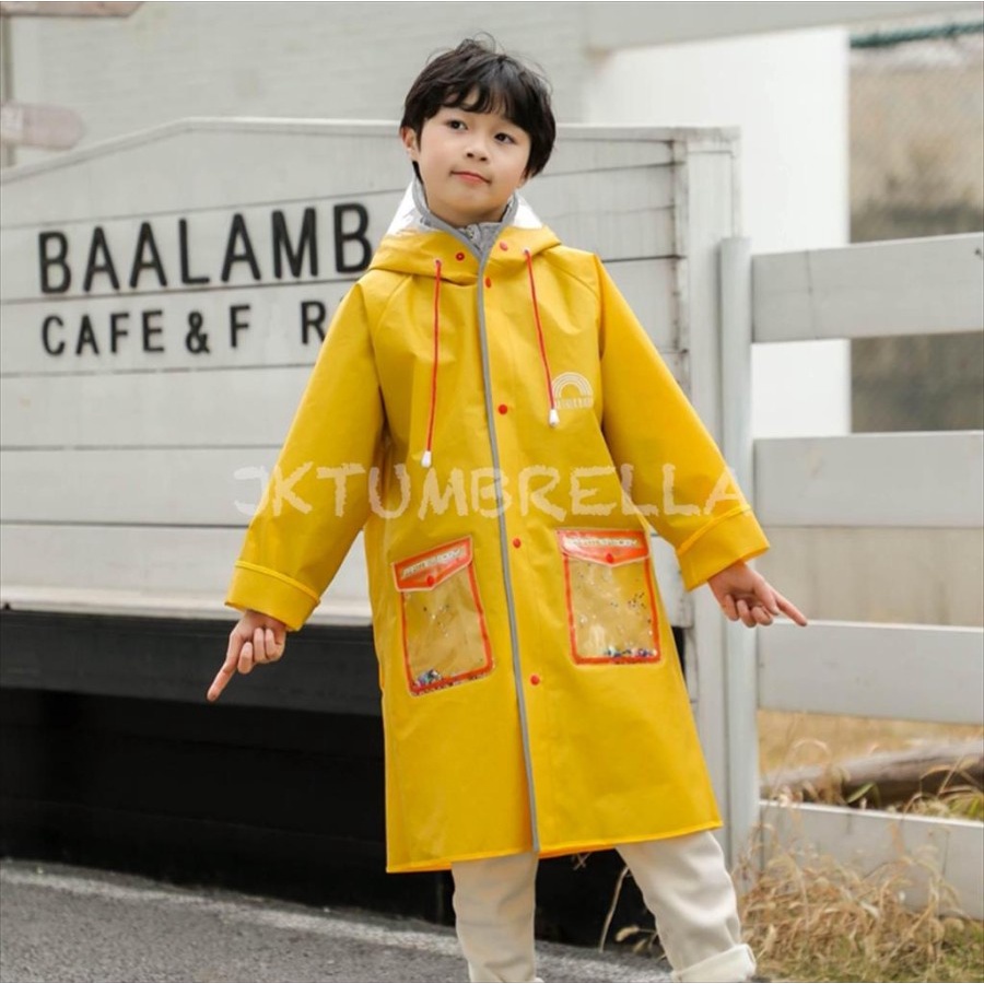 JAS HUJAN ANAK PEREMPUAN MANTEL HUJAN MOTOR ANAK COWOK RAINCOAT KIDS KOREA JAKET IMPORT A49