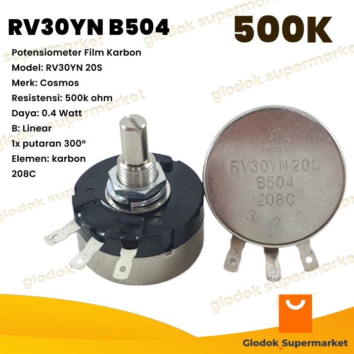 Potensio Cosmos RV30 500k RV30YN 20S B504