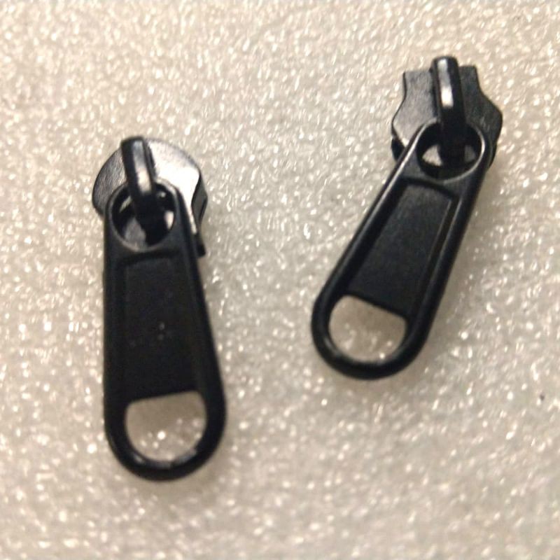 100 pcs kepala resleting no.8 untuk gigi coil plastik model biasa dan Terbalik.