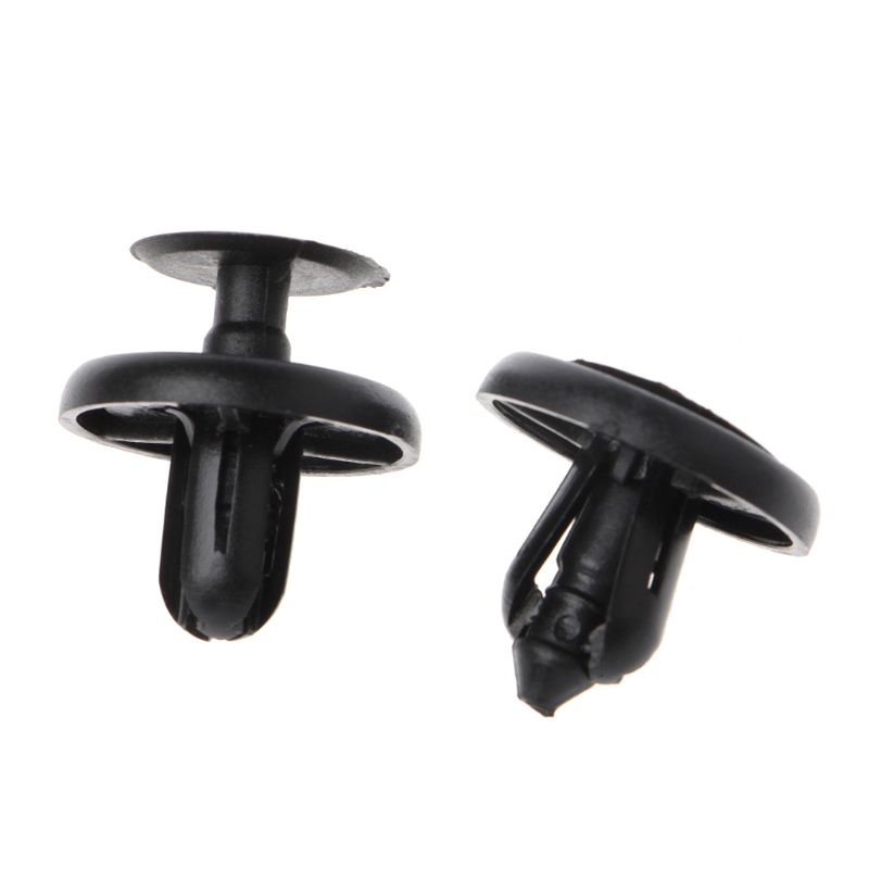 Cre 50pcs Klip Rivet Pengencang Fender Pintu Mobil Warna Hitam Untuk Toyota Camry Reiz Rav4