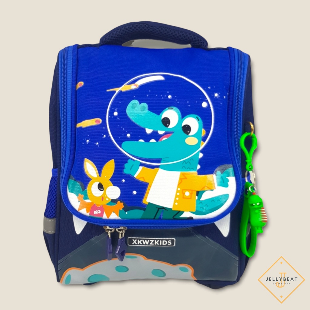 TAS RANSEL 3D ANAK 13 INCH KARAKTER CROCO BLUE