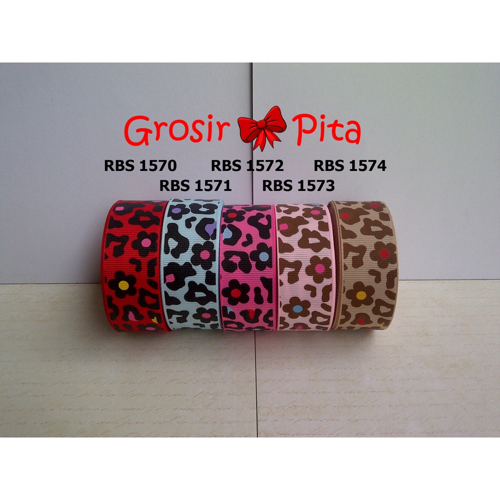 

(25 yard) Pita Grosgrain Motif RBS 1570,1571,1572,1573,1574 | Toko Bahan Craft | Grosir Pita