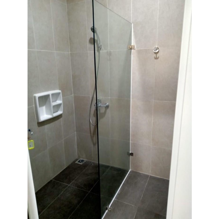 Mirror | Pembatas Kaca Kamar Mandi (95*200)-Kaca Tempered 10 Mm