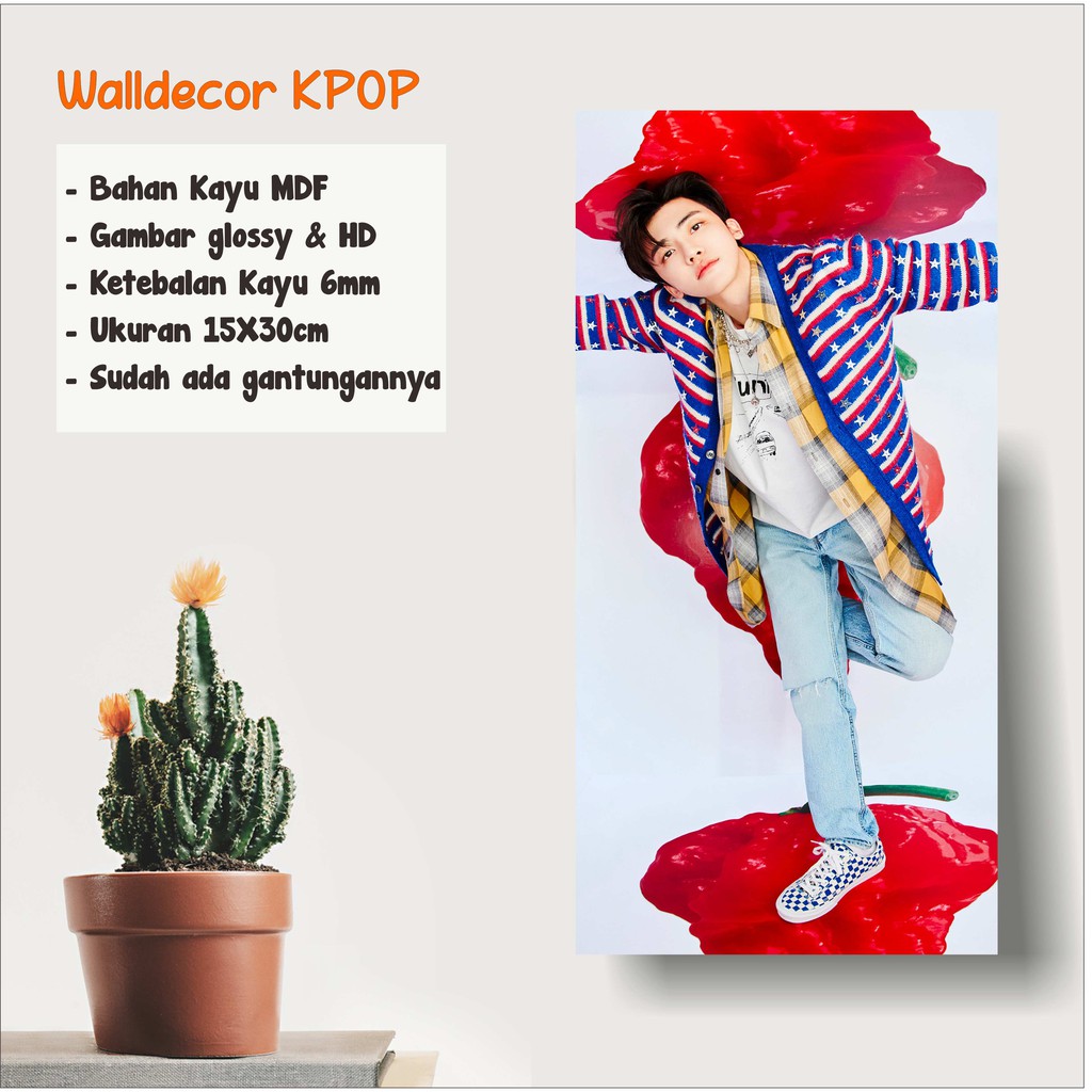 WALLDECOR JAEMIN NCT DREAM HOT SAUCE JALAPENO WALL DECOR POSTER KAYU HIASAN DINGDING KOREA GLOSSY