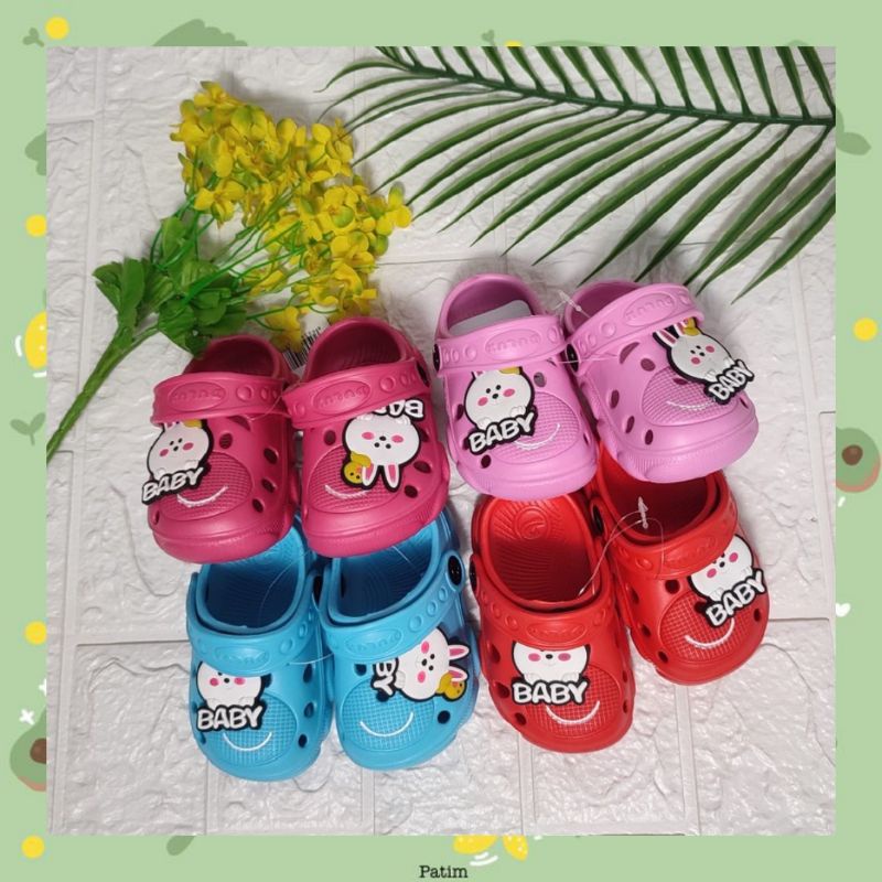 Sandal Crocs Anak Perempuan Laki-Laki Motif RB Baby  20-25