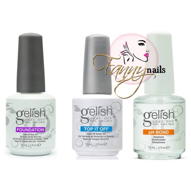 GELISH HARMONY 15ml ORIGINAL top coat base coat structure gel PH bond matte top coat gelish top it off  gelish