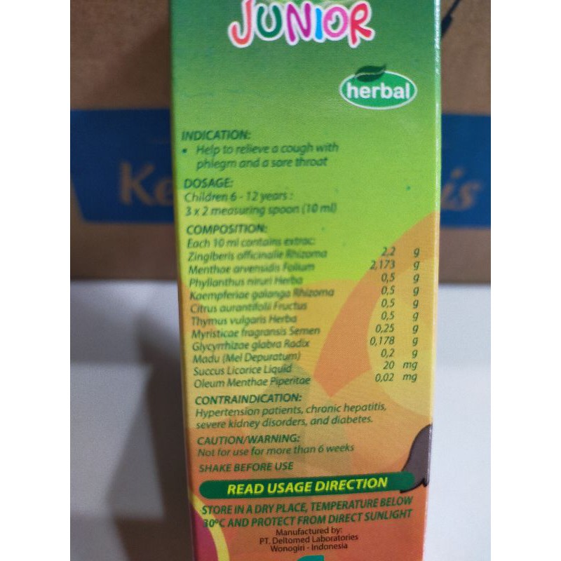 Obat Batuk Herbal Junior/Dewasa 30ml