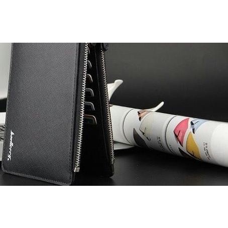 ➾ Dompet kartu nama ATM dll panjang merk baellerry - Cokelat Tua ➯