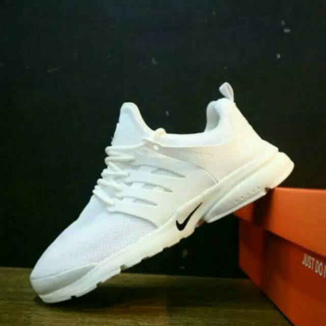 Sepatu Nike Presto Grade Original Fullwhite Putih Sneakers Fitnes Running Olahraga Kado Hadiah Pria