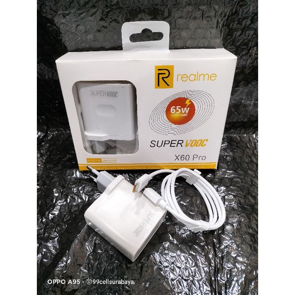 Cas Realme 65W Charger Realme type C Super VOOC 65W Cas Realme X60 Pro super VOOC type C