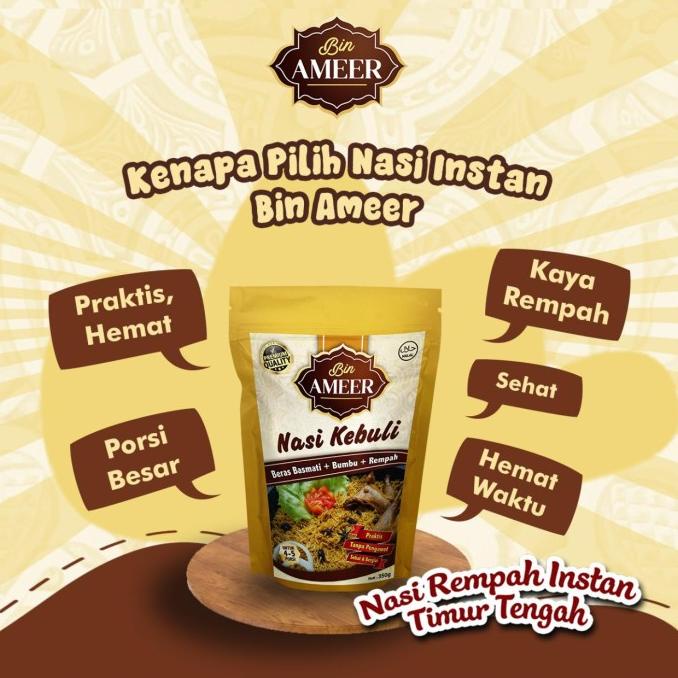 

><><><] Nasi Rempah Instan Timur Tengah Bin Ameer ( Beras Basmati plus Bumbu )