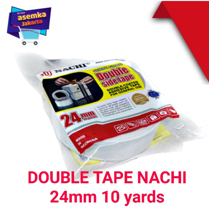 Doble tip Double tape Nachi 10 yards satuan grosir