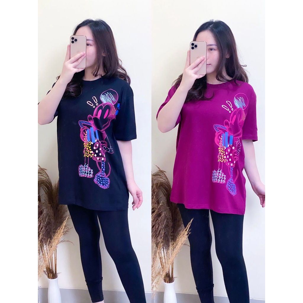 Baju Kaos Wanita Ukuran Jumbo XXL Atasan Wanita Lengan Pendek