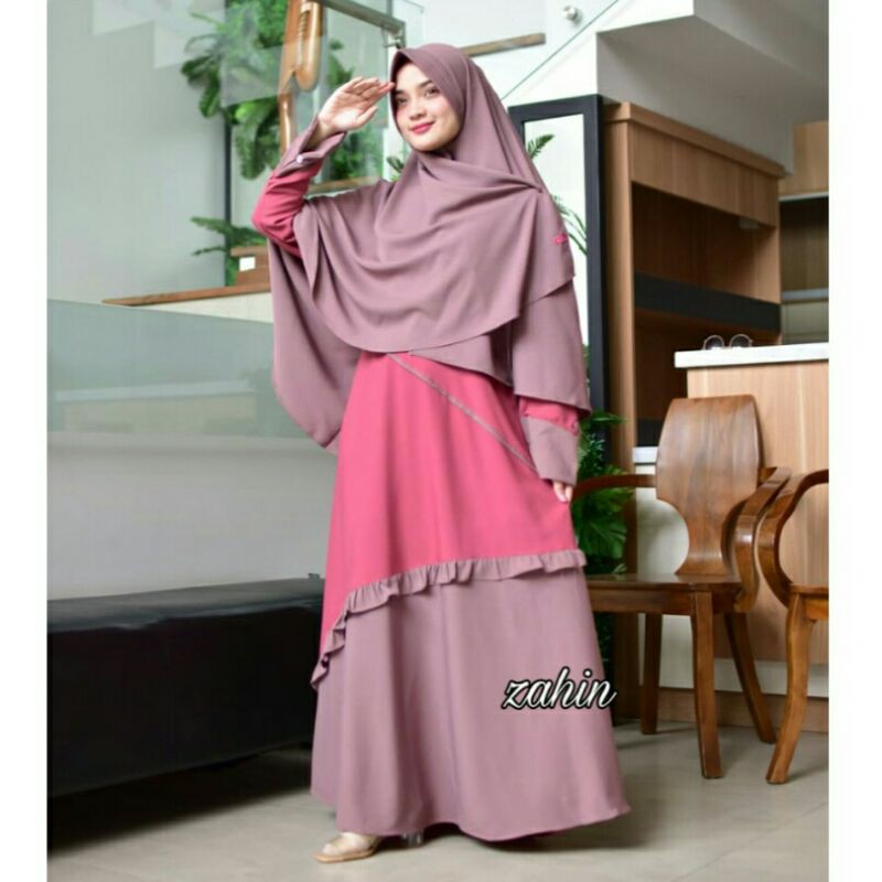 Termurah gamis zahin 100%ori