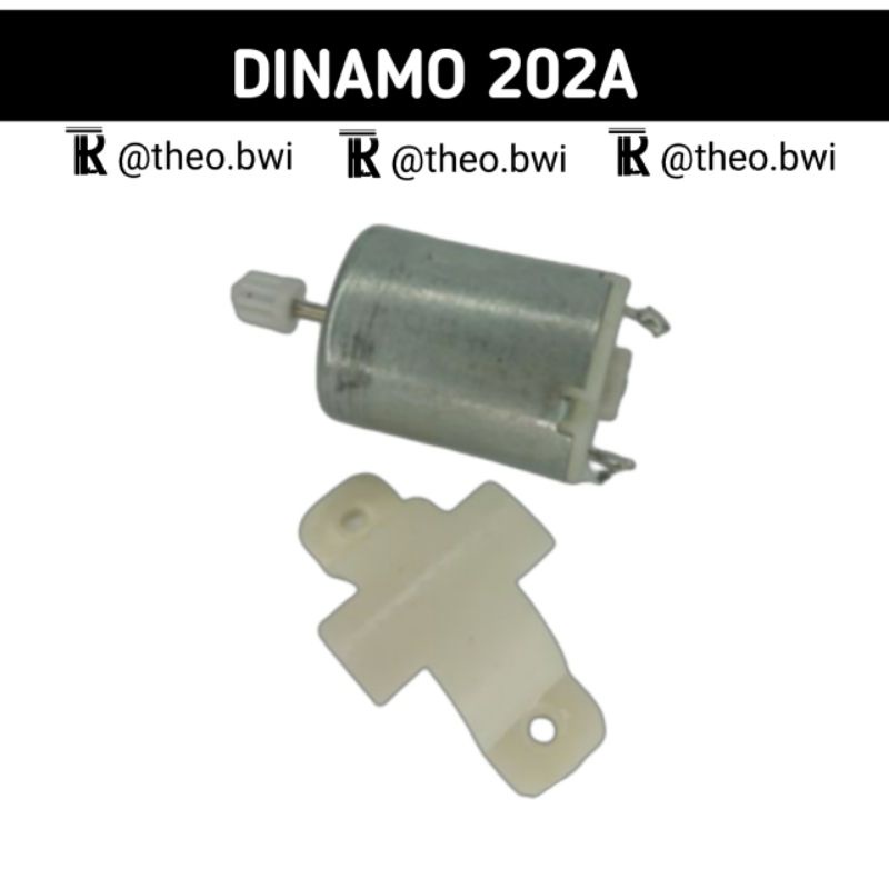 Sparepart dinamo mesin jahit mini portable 202a + gear konektor + pengunci dinamo | Theo R